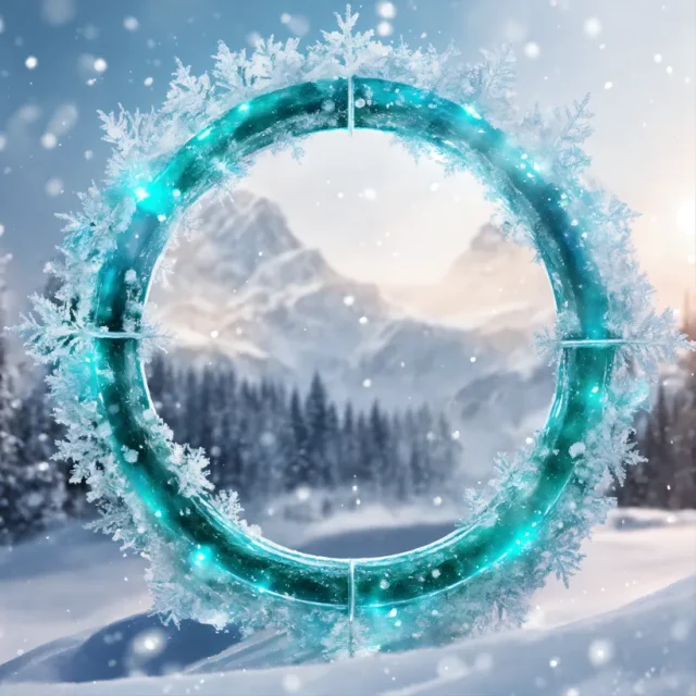 氷に覆われたツンドラ草原